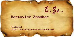 Bartovicz Zsombor névjegykártya